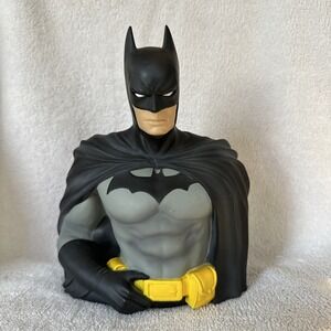 DC‎ Comics Batman Figure Bust Vinyl Coin Piggy Bank Monogram - 2004